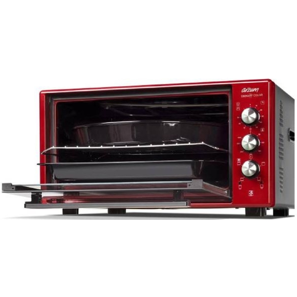 Arzum AR2034, 1600W, 50L, Electric Oven, Red