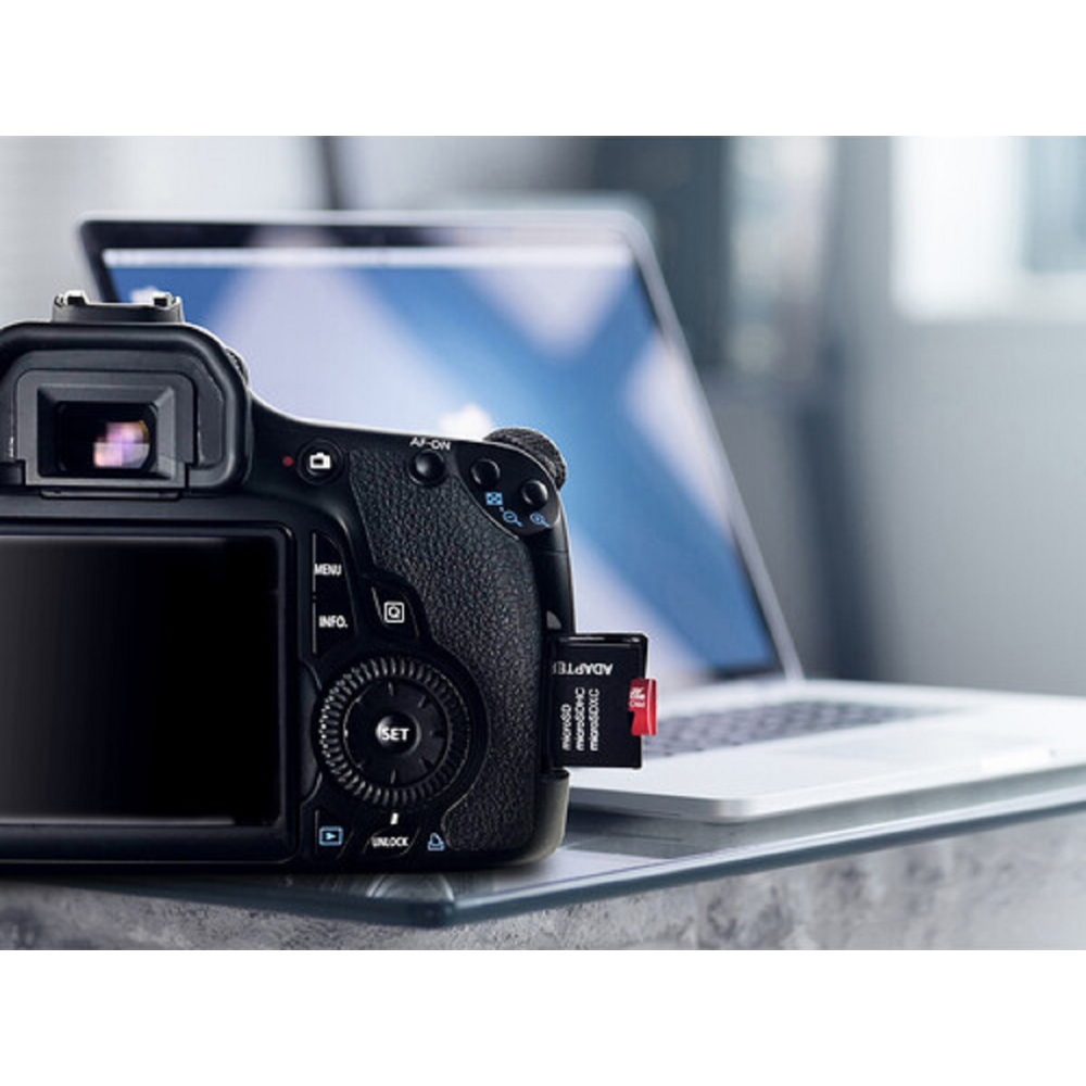 მეხსიერების ბარათი Netac NT02P500PRO-256G-S, 256GB, MicroSDXC, C10, UHS-I, U3, Black/Red