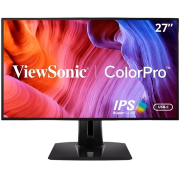 მონიტორი ViewSonic VP2768A ColorPro, 27", Monitor, QHD, IPS, HDMI, USB, USB-C, LAN, DP, Black