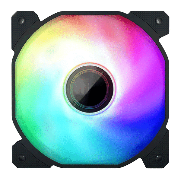 1STPlayer FIS-BK-BULK, A-RGB, 120mm, 1100RPM, Cooler, Black