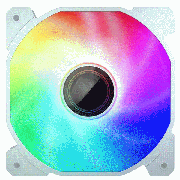 1STPlayer FIS-W-BULK, A-RGB, 120mm, 1100RPM, Cooler, White