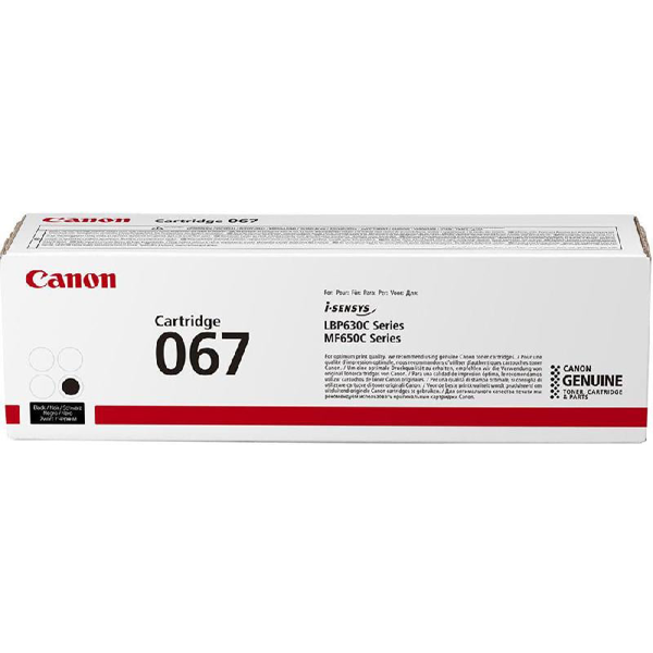 Canon 5102C002AA CRG067BK, Toner Cartridge, 1350P, Black