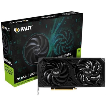 Palit NE6406T019P1-1060D, Gaming RTX4060TI, 8GB, 128Bit, HDMI, DP, Black