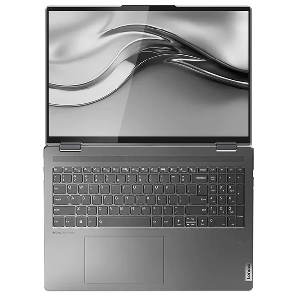 ნოუთბუქი Lenovo 82QG0001US Yoga 7, 16", i5-1240P, 8GB, 256GB SSD, Integrated, W11H, Storm Grey