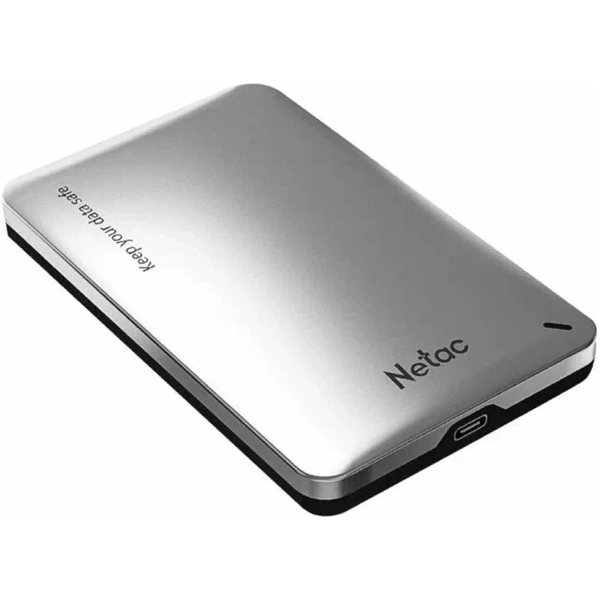 Netac NT07WH12-30AC, 2.5" SATA External Hard Drive Enclosure, USB 3.0, Silver