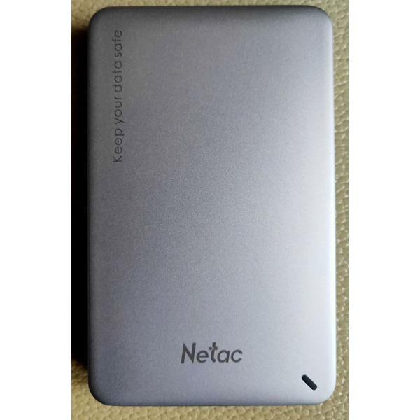 Netac NT07WH12-30AC, 2.5" SATA External Hard Drive Enclosure, USB 3.0, Silver