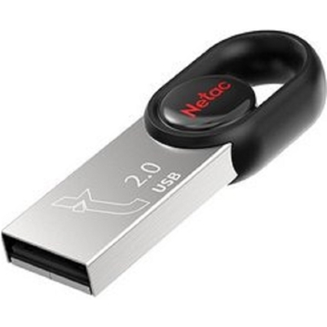 Netac NT03UM2N-032G-20BK, 32GB, USB 2.0, Black/Silver