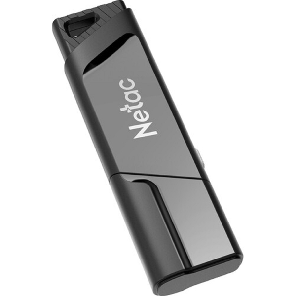 USB ფლეშ მეხსიერება Netac NT03U336S-064G-30BK, 64GB, USB 3.2, Gray