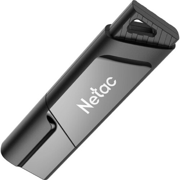 USB ფლეშ მეხსიერება Netac NT03U336S-064G-30BK, 64GB, USB 3.2, Gray