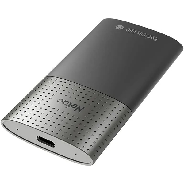 Netac NT01Z9-001T-32BK, 1TB, External SSD, 1.8", USB 3.2, Black/Silver