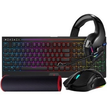 გეიმინგ კომპლექტი 1STPLAYER DK9.0KIT, Wired, USB, Gaming Keyboard + Set, Black