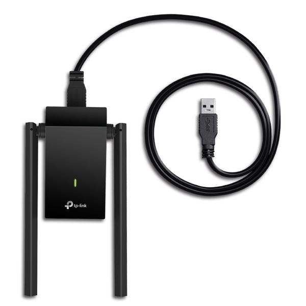 Wi-Fi ადაპტერი TP-LInk Archer T4U Plus AC1300, Wi-Fi Adapter, Black