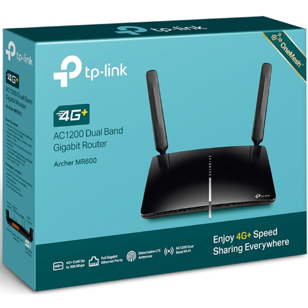 როუტერი TP-Link Archer MR600 AC1200, 300Mbps, Router, Black