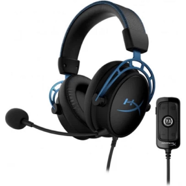 ყურსასმენი HyperX 4P5L3AA Cloud Alpha S, Gaming Headset, Wired, 3.5mm, Black/Blue