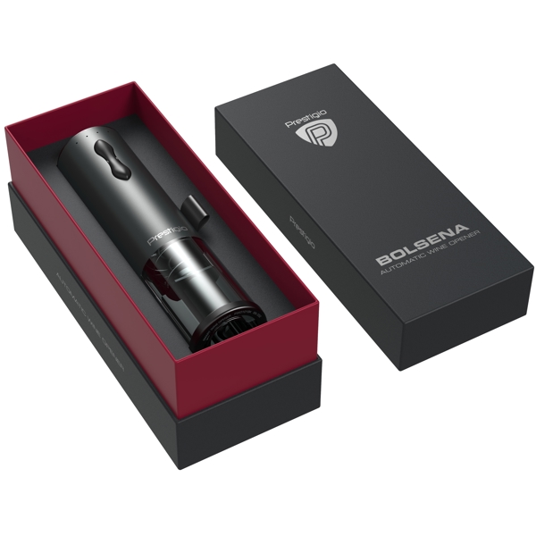 Prestigio PWO101BK_EN, Electric Wine Bottle Opener, Black