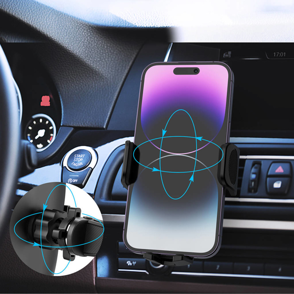 მობილურის დამჭერი Choetech H066-BK, Smartphone Car Holder, Black