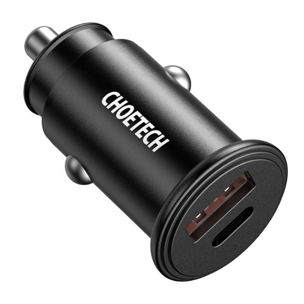 Choetech TC0006, 30W, USB-C, USB, Black