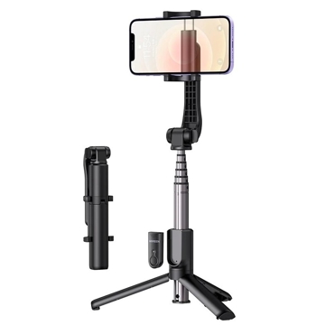 სელფის ტრიპოდი UGREEN LP508 (50758), Bluetooth, Selfie Stick Tripod, Black EOL