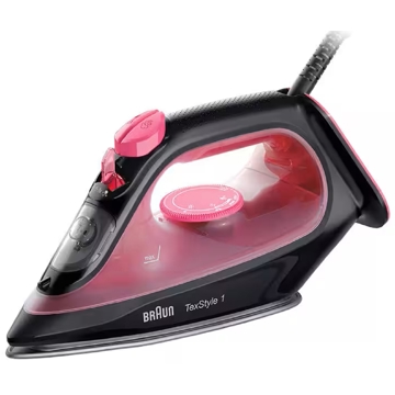 Braun SI1070PU, 2000W, 220ML, Steam Iron, Pink/Black