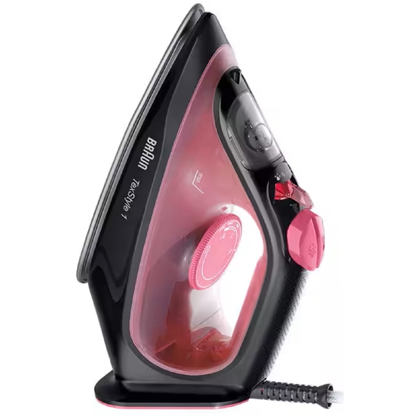 ორთქლის უთო Braun SI1070PU, 2000W, 220ML, Steam Iron, Pink/Black