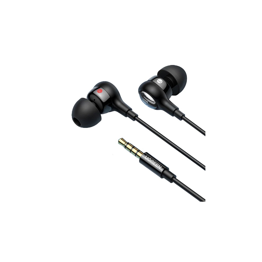 ყურსასმენი UGREEN EP103 (30637), In-Ear Headphones, Wired, 3.5mm, Black