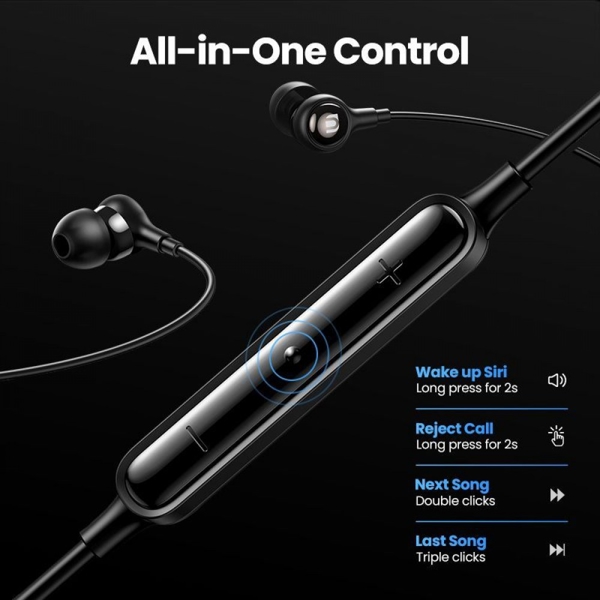 ყურსასმენი UGREEN EP103 (30638), In-Ear Headphones, Wired, Type-C, Black