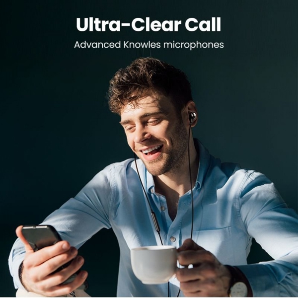 ყურსასმენი UGREEN EP103 (30638), In-Ear Headphones, Wired, Type-C, Black