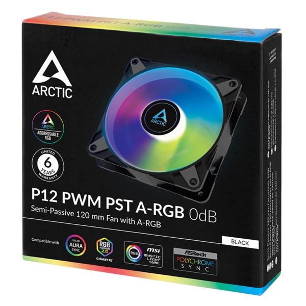 ქულერი Arctic ACFAN00231A P12, RGB, 120mm, 2000RPM, Cooler, Black