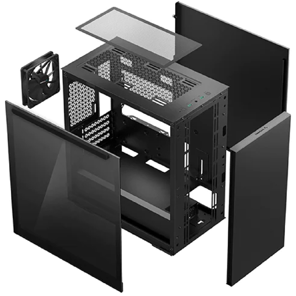 ქეისი Deepcool MACUBE 110, Computer Case, Mini-I, ATX PS2, USB3.0×2, Black