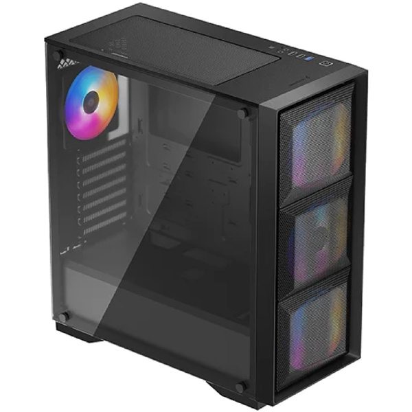 ქეისი Deepcool MATREXX 50 MESH 4FS, Computer Case, MidT, MicroATX, Mini-ITX, USB2.0×2, USB3.0×1, Black