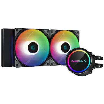 თხევადი გაგრილება Deepcool L240 A-RGB, LED, 120mm, 2400Rpm, Liquid Cooling, Black