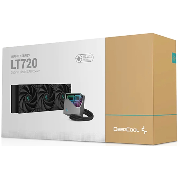 ქულერი Deepcool LT720, RGB, LED, 120mm, 3100Rpm, Cooler, Black