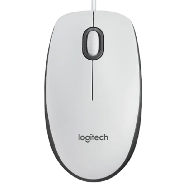 Logitech 910-006764 M100, Wired, USB, Mouse, White