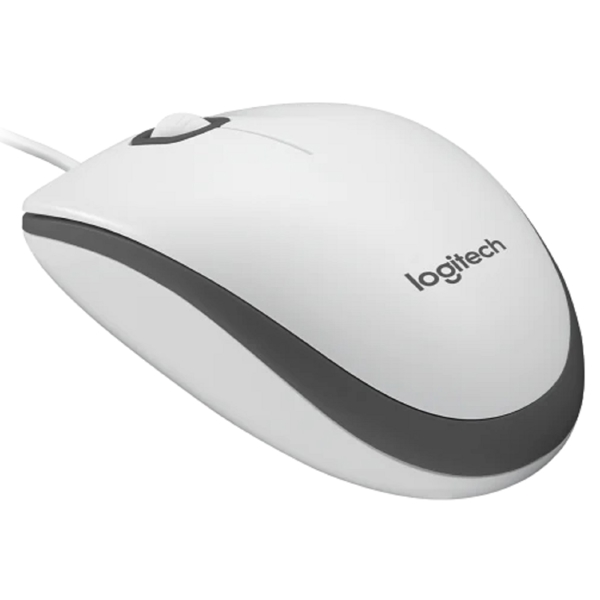 Logitech 910-006764 M100, Wired, USB, Mouse, White