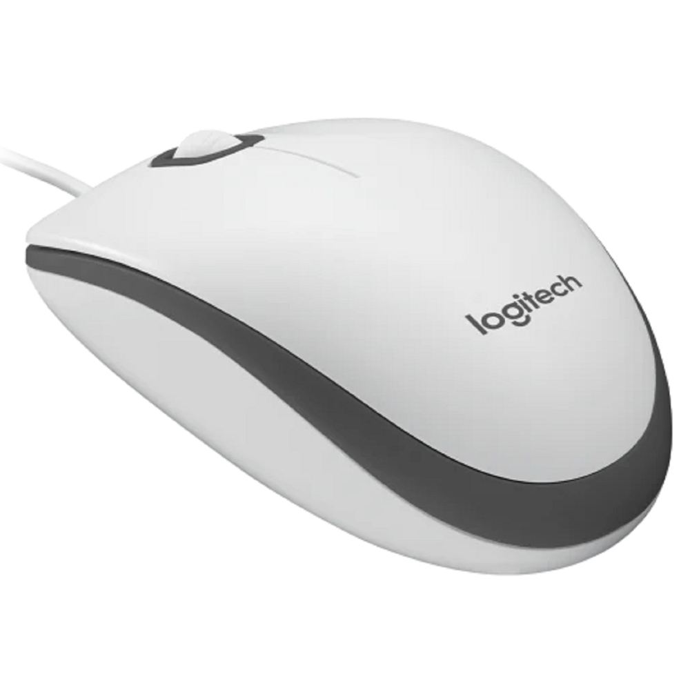 მაუსი Logitech 910-006764 M100, Wired, USB, Mouse, White