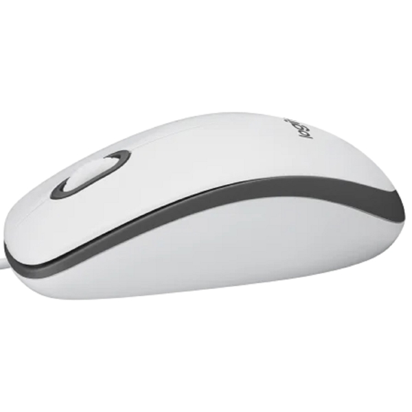 Logitech 910-006764 M100, Wired, USB, Mouse, White