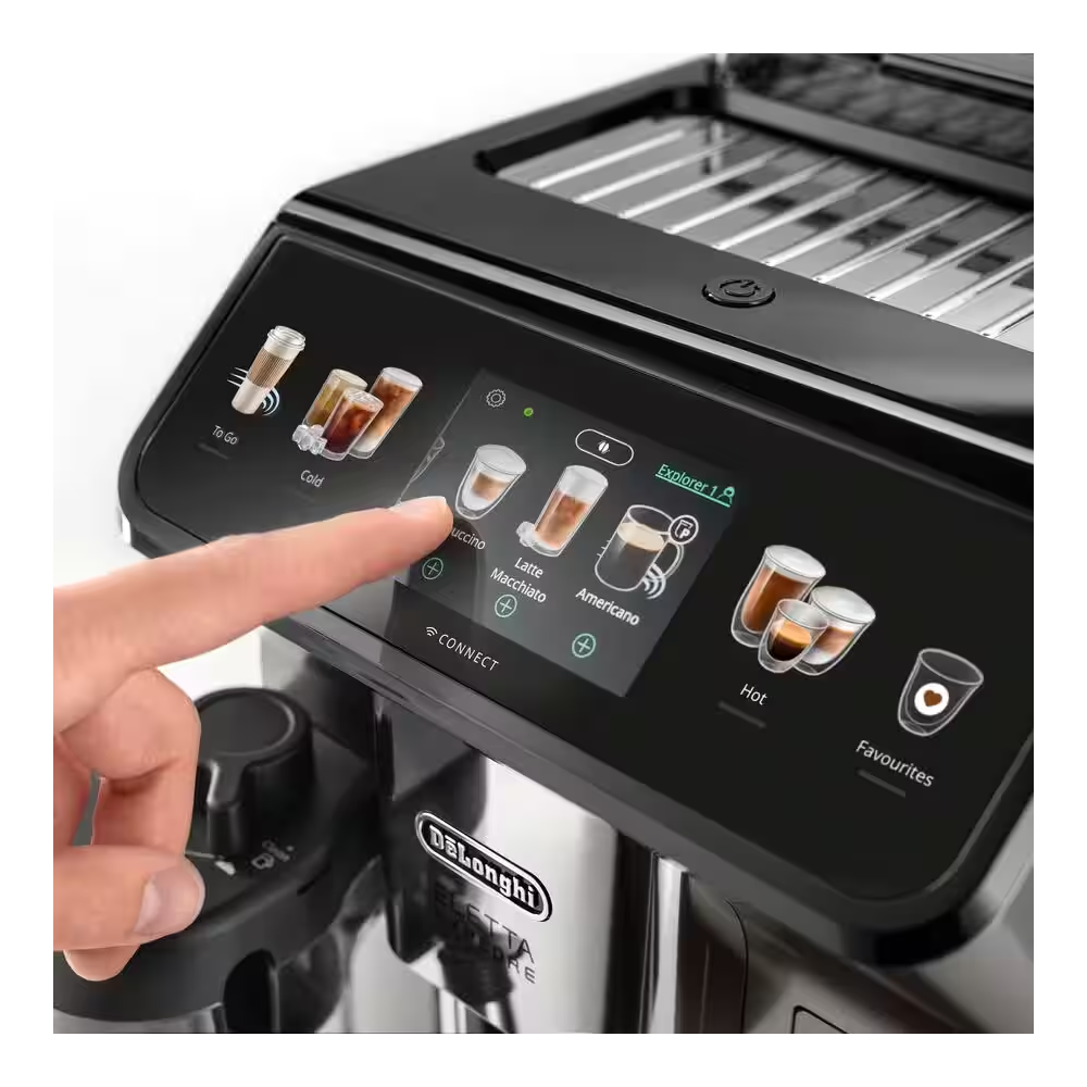 ყავის აპარატი DeLonghi ECAM450.86.T Eletta, 1450W, 1.8L, Coffee Machine, Titanium