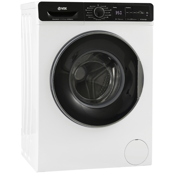 Vox WM1070-SAT2T15D, 7Kg, D, 1000Rpm, 76Db, Washing Machine, White