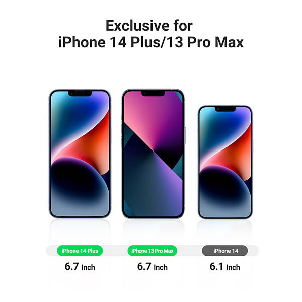 ეკრანის დამცავი UGREEN SP195 (80969), iPhone 14 Plus/13 Pro Max, 2 Pcs, Screen Protector with Installation Frame