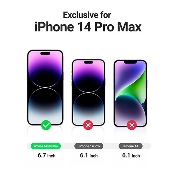 UGREEN SP272 (90950), iPhone 14 Pro Max, 2Pcs, Screen Protector with Installation Frame