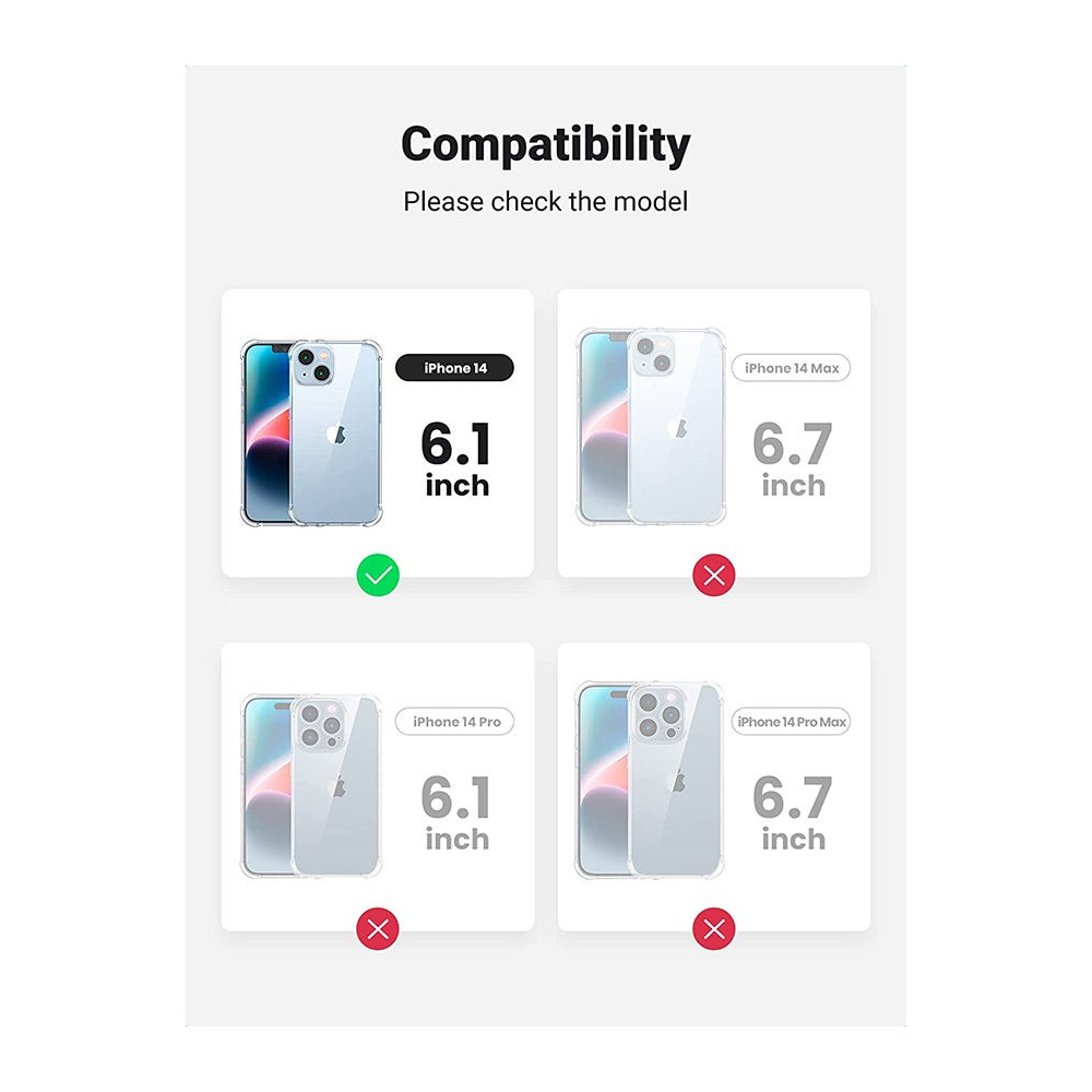 UGREEN LP601 (90930), iPhone 14, Cover, Transparent