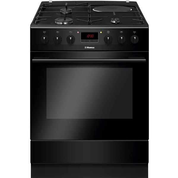 გაზქურა Hansa FCMS68249, 3 Gas, Oven, Black