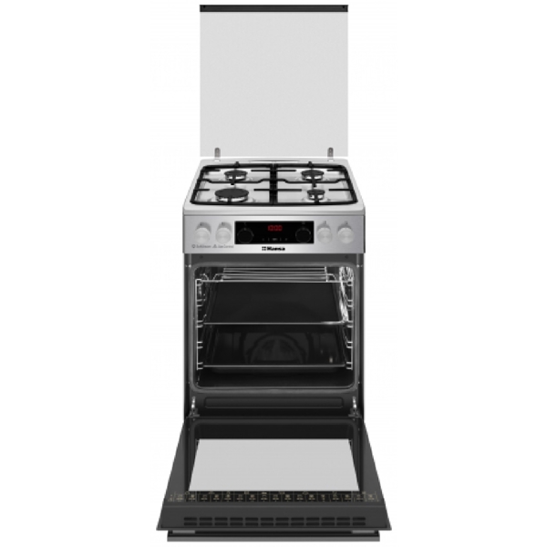 Hansa FCMXS59363 4 Gas, Oven, Silver