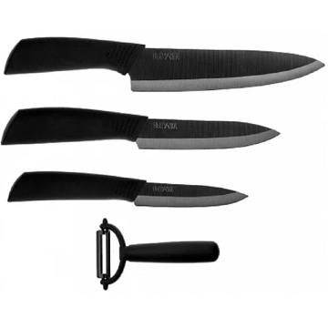 დანების ნაკრები Xiaomi HU0010 HouHou, 3Pcs Knife Set, Black