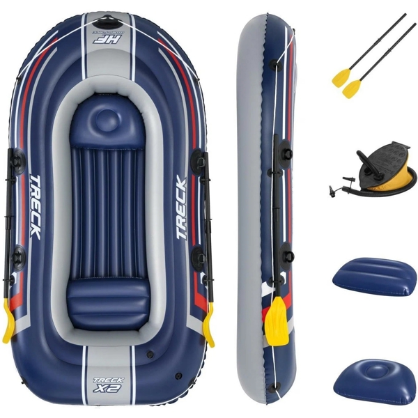 Bestway 61068 Hydro-Force Treck X2, 225Kg, Inflatable Boat, Blue