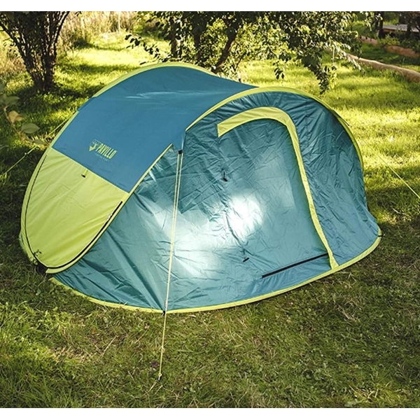 კარავი Bestway 68087, 4 Person Tent, Blue/Yellow