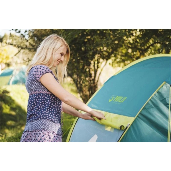 კარავი Bestway 68087, 4 Person Tent, Blue/Yellow