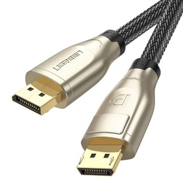 UGREEN  DP112 (80724), DisplayPort Male to Male, 5m, Black/Gold