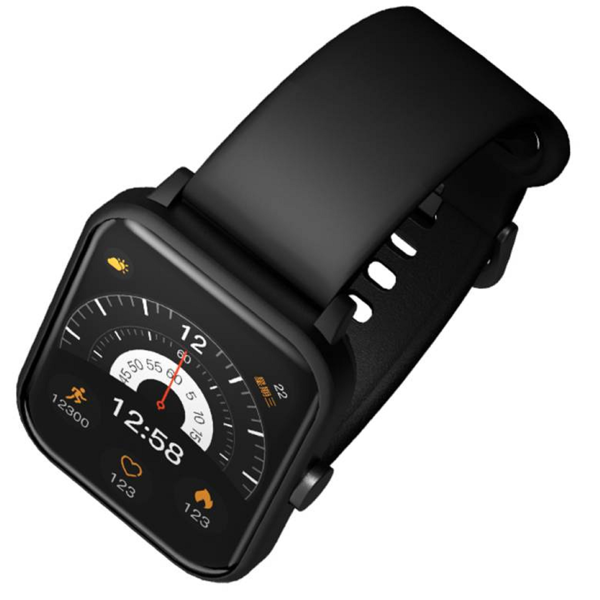 QCY GTS S2, 1.85", IPX8 Waterproof, Bluetooth, Smart Watch, Black