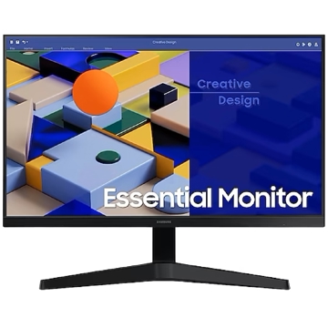 Samsung LS24C310EAIXCI, 24", Monitor, IPS, HDMI, DP, VGA, Black